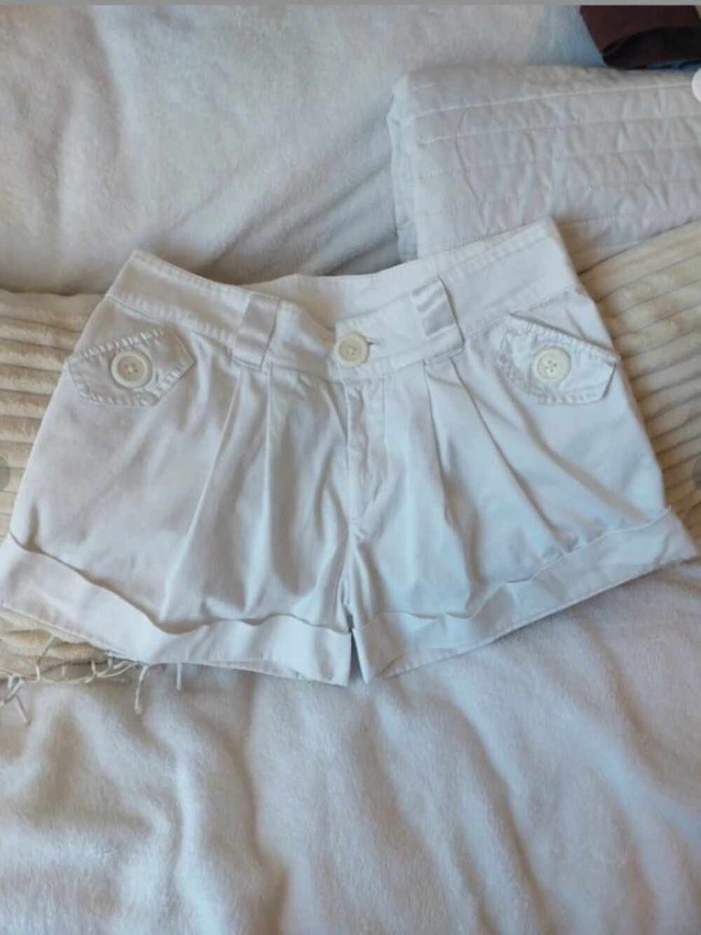 George Girls White Denim Shorts Size 16